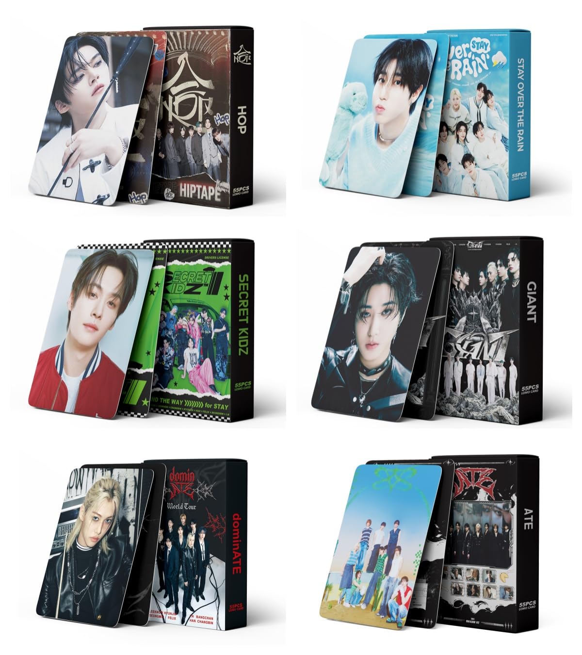YFAIYJ 6 caixas/330 peças Stray Kids Photocards Kpop Merchandise